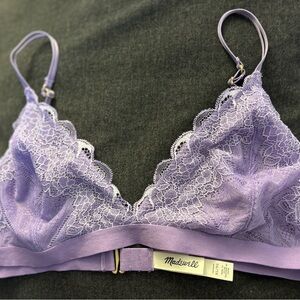 Madewell Lavender Lace Bralette